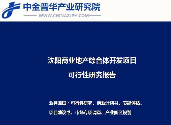 沈陽商業地產綜合體開發項目可行性研究報告