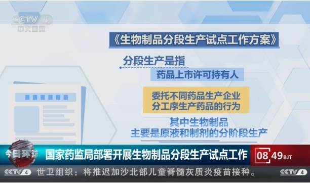 《生物制品分段生產(chǎn)試點工作方案》解讀
