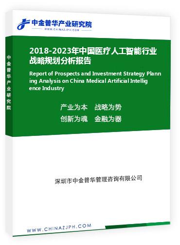 2018-2023年中國醫療人工智能行業戰略規劃分析報告