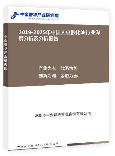 2019-2025年中國大豆酸化油行業深度分析及分析報告