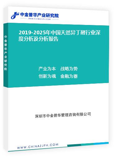2019-2025年中國天然異丁醛行業深度分析及分析報告