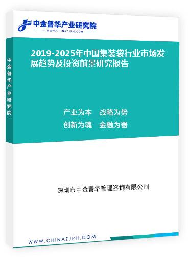 2019-2025年中國集裝袋行業市場發展趨勢及投資前景研究報告